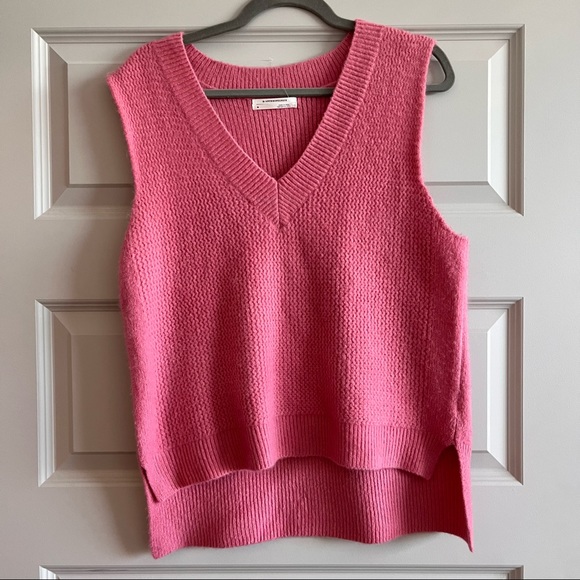 Anthropologie Diya Pink Vneck Sweater 
